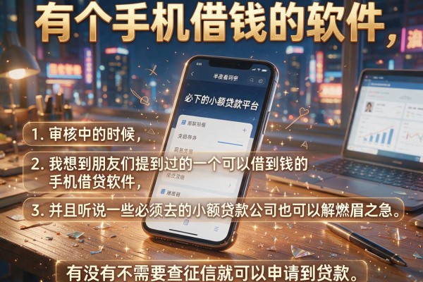 有个手机借钱的软件，条列五个必下的小额贷款平台