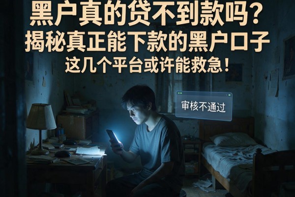 黑户真的贷不到款吗？揭秘真正能下款的黑户口子，这几个平台或许能救急！