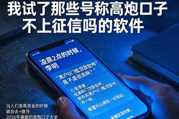 我试了那些号称高炮口子不上征信吗的软件，结果和黑户0门槛贷款软件的宣传完全不一样