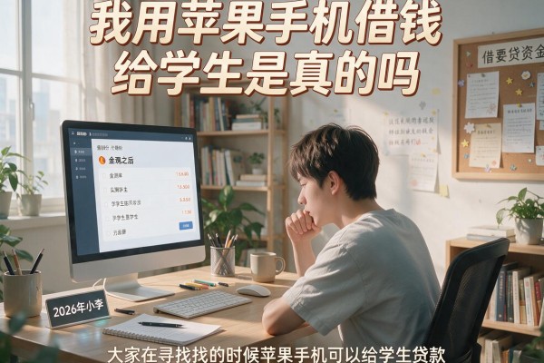 我用苹果手机借钱给学生是真的吗，实测发现这几个平台大学生也能用
