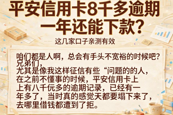 平安信用卡8千多逾期一年还能下款？这几家口子亲测有效