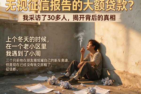 无视征信报告的大额贷款？我采访了30多人，揭开背后的真相