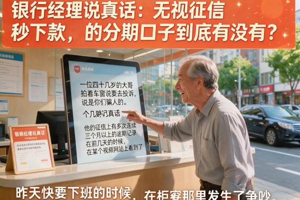 银行经理说真话：无视征信秒下款的分期口子到底有没有？
