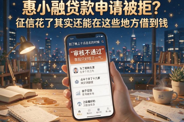 惠小融贷款申请被拒？征信花了其实还能在这些地方借到钱