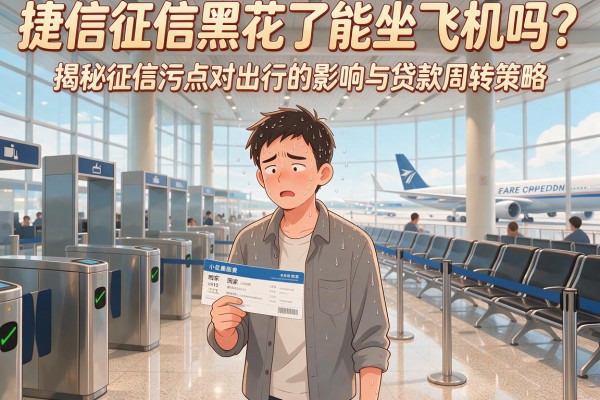 捷信征信黑花了能坐飞机吗？揭秘征信污点对出行的影响与贷款周转策略
