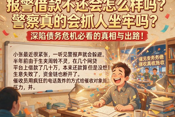 报警借款不还会怎么样吗？警察真的会抓人坐牢吗？深陷债务危机必看的真相与出路！