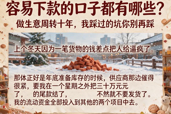 容易下款的口子都有哪些？做生意周转十年，我踩过的坑你别再踩