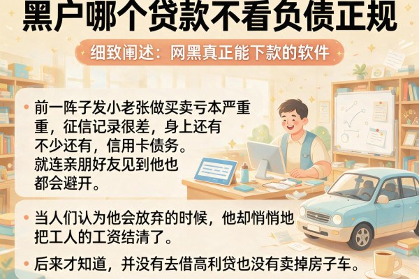 黑户哪个贷款不看负债正规，细致阐述五个网黑真正能下款的软件