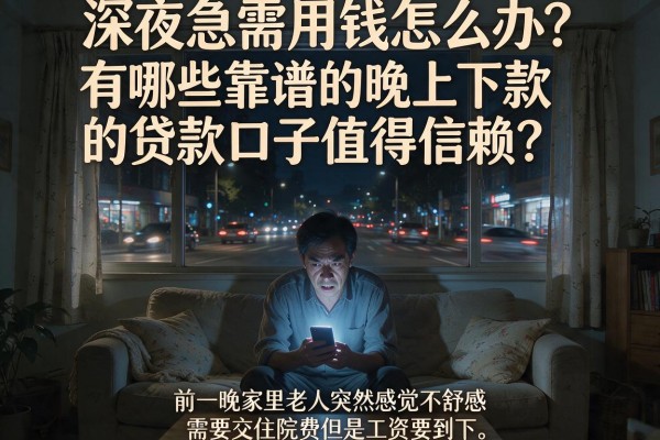 深夜急需用钱怎么办？有哪些靠谱的晚上下款的贷款口子值得信赖？