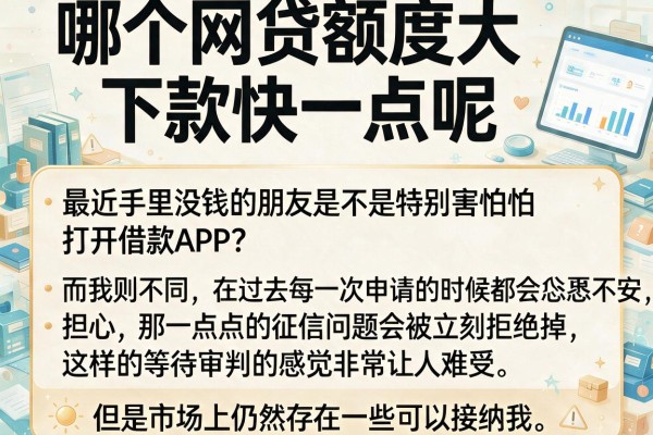哪个网贷额度大下款快一点呢，理出五个网黑逾期下款软件