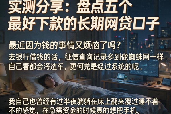 实测分享：盘点五个最好下款的长期网贷口子，征信花了也能过