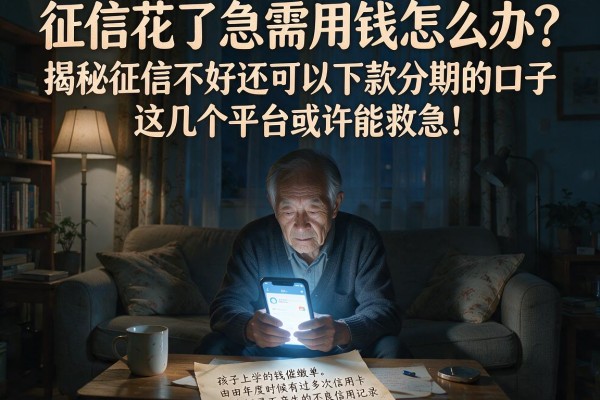 征信花了急需用钱怎么办？揭秘征信不好还可以下款分期的口子，这几个平台或许能救急！