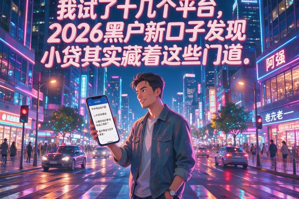 我试了十几个平台，发现2026黑户新口子小贷其实藏着这些门道