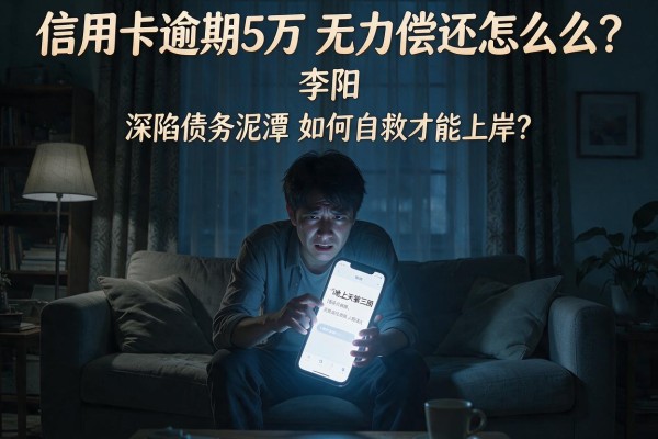 信用卡逾期5万无力偿还怎么办？深陷债务泥潭如何自救才能上岸？