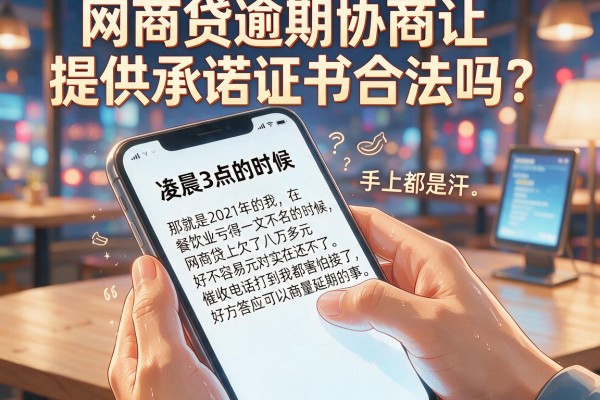 网商贷逾期协商让提供承诺证书合法吗？别急着签