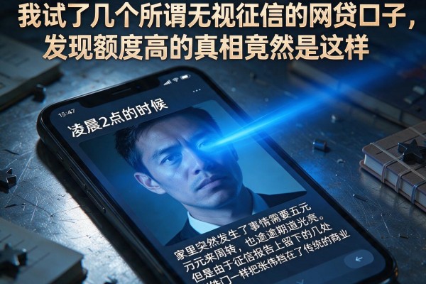 我试了几个所谓无视征信的网贷口子,发现额度高的真相竟然是这样