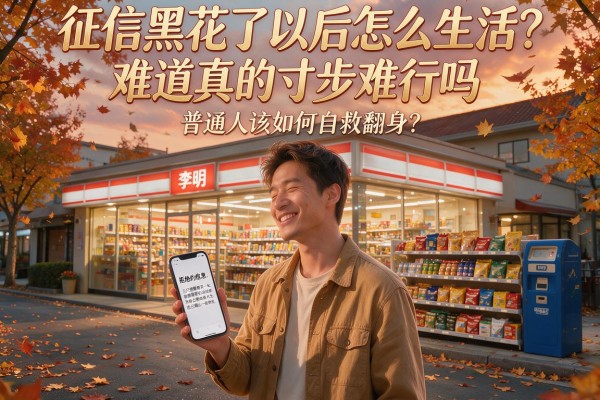 征信黑花了以后怎么生活？难道真的寸步难行吗，普通人该如何自救翻身？