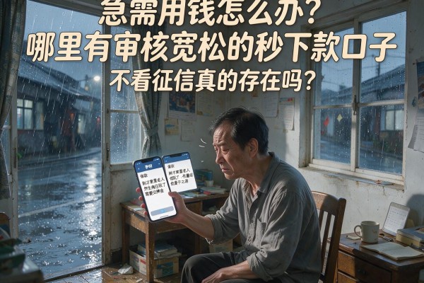 急需用钱怎么办？哪里有审核宽松的秒下款口子？不看征信真的存在吗？