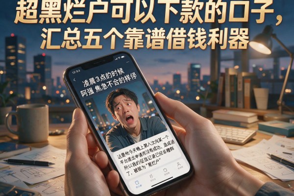 超黑烂户可以下款的口子,汇总五个靠谱借钱利器