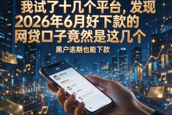我试了十几个平台，发现2026年6月好下款的网贷口子竟然是这几个，黑户逾期也能下款