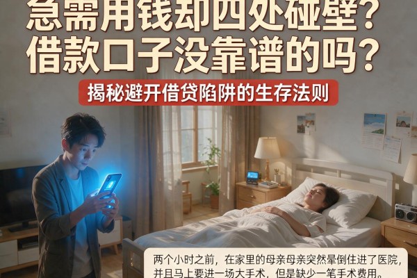 急需用钱却四处碰壁？借款口子没靠谱的吗？揭秘避开借贷陷阱的生存法则