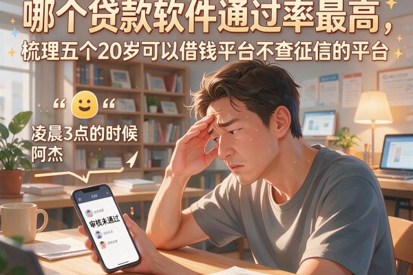 哪个贷款软件通过率最高，梳理五个20岁可以借钱平台不查征信的平台