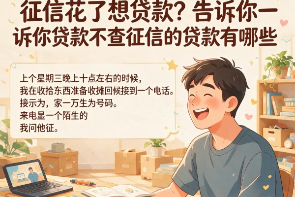 征信花了想贷款？告诉你贷款不查征信的贷款有哪些，别再被坑了
