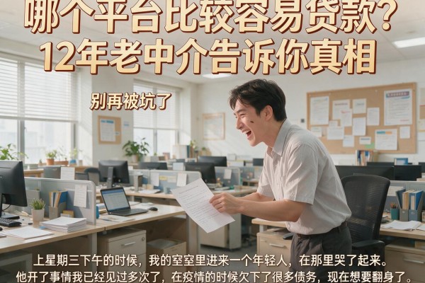 哪个平台比较容易贷款？12年老中介告诉你真相，别再被坑了
