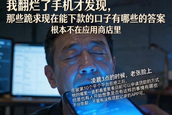 我翻烂了手机才发现，那些跪求现在能下款的口子有哪些的答案，根本不在应用商店里