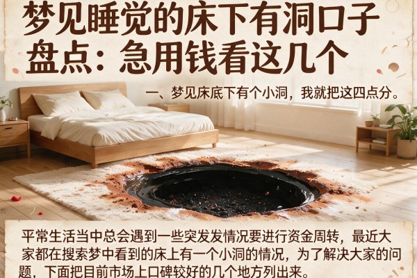 梦见睡觉的床下有洞口子盘点：急用钱看这几个
