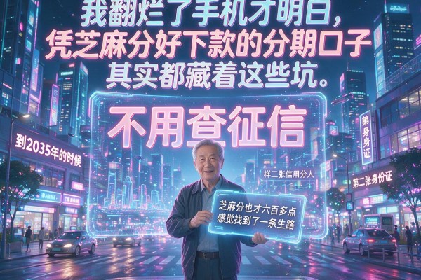 我翻烂了手机才明白，凭芝麻分好下款的分期口子其实都藏着这些坑