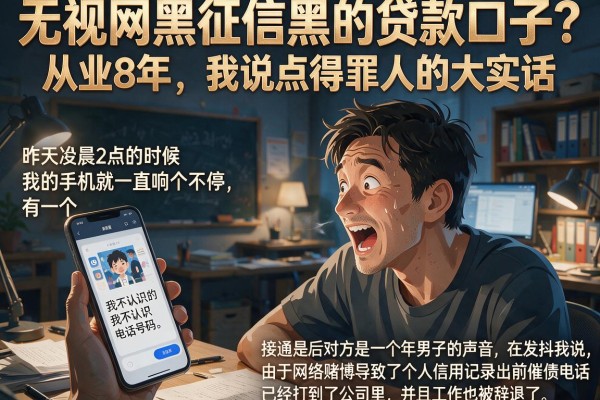 无视网黑征信黑的贷款口子？从业8年，我说点得罪人的大实话