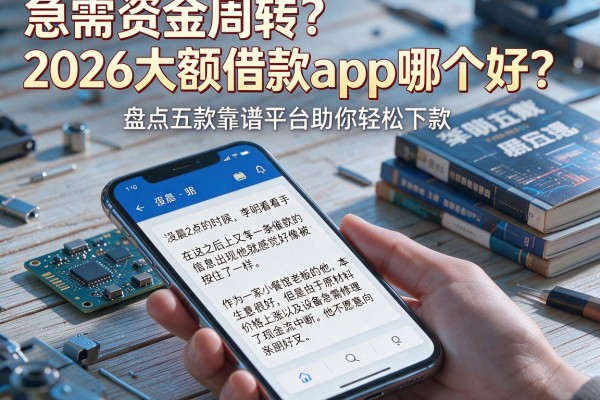 急需资金周转？2026大额借款app哪个好？盘点五款靠谱平台助你轻松下款