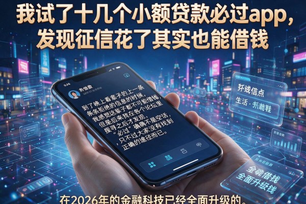我试了十几个小额贷款必过app，发现征信花了其实也能借钱