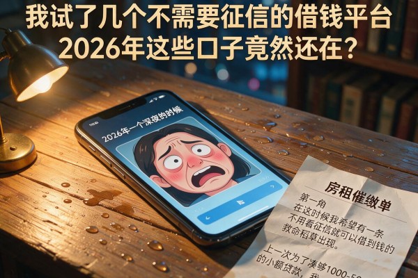 我试了几个不需要征信的借钱平台，2026年这些口子竟然还在