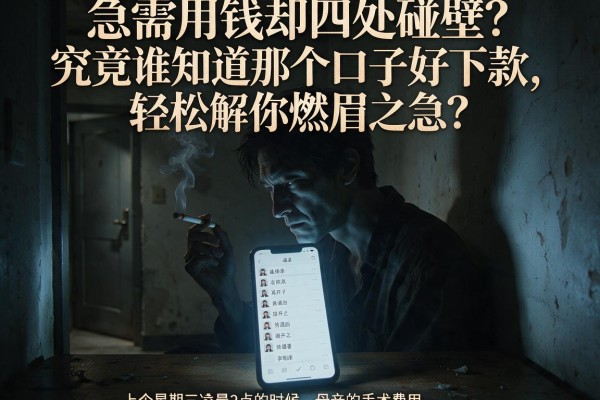 急需用钱却四处碰壁？究竟谁知道那个口子好下款，轻松解你燃眉之急？