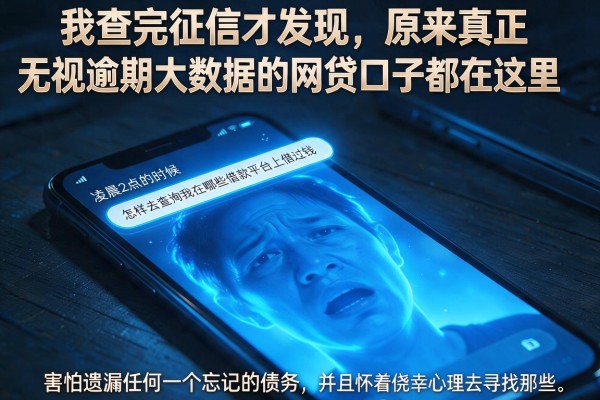 我查完征信才发现，原来真正无视逾期大数据的网贷口子都在这里