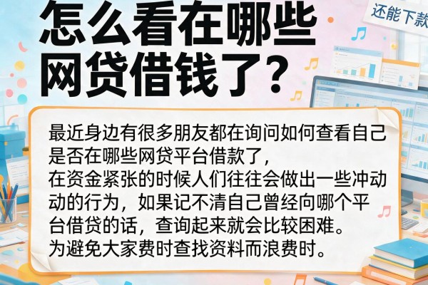 怎么看在哪些网贷借钱了？整理了几个还能下款的渠道