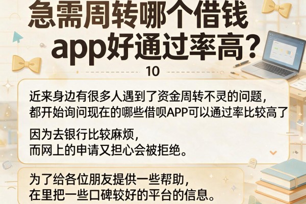 急需周转哪个借钱app好通过率高？整理了10个参考渠道