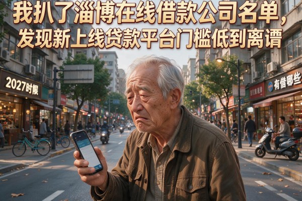 我扒了淄博在线借款公司名单，发现新上线贷款平台门槛低到离谱