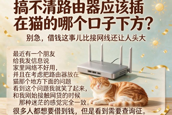 搞不清路由器应该插在猫的哪个口子下方？别急，借钱这事儿比接网线还让人头大