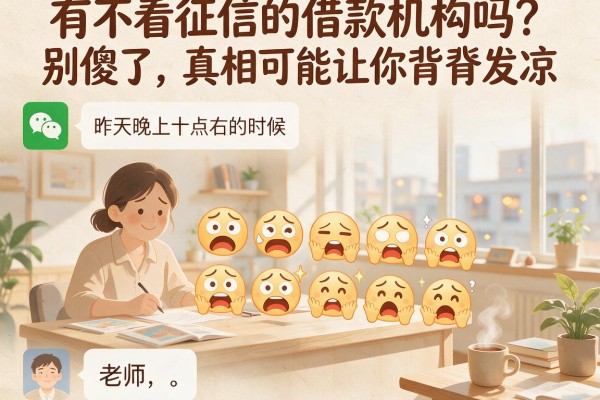 有不看征信的借款机构吗？别傻了，真相可能让你背脊发凉