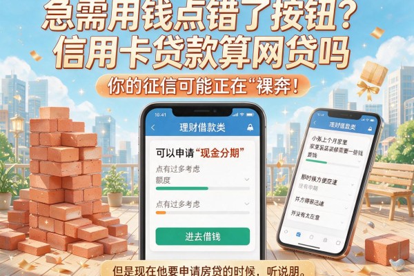 急需用钱点错了按钮？信用卡贷款算网贷吗，你的征信可能正在“裸奔”！