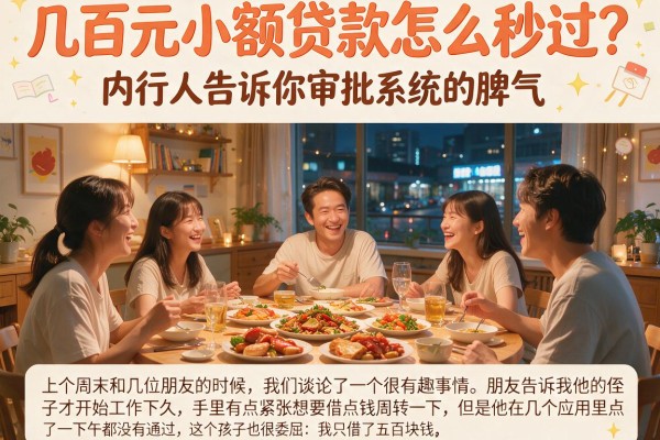 几百元小额贷款怎么秒过？内行人告诉你审批系统的脾气