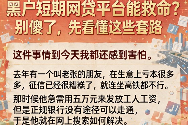 黑户短期网贷平台能救命？别傻了，先看懂这些套路