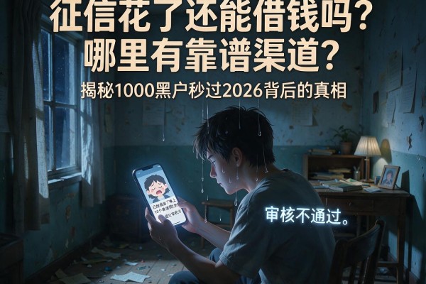 征信花了还能借钱吗？哪里有靠谱渠道？揭秘1000黑户秒过2026背后的真相