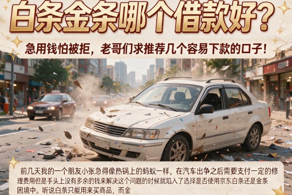 白条金条哪个借款好？急用钱怕被拒，老哥们求推荐几个容易下款的口子！