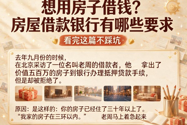 想用房子借钱？房屋借款银行有哪些要求，看完这篇不踩坑