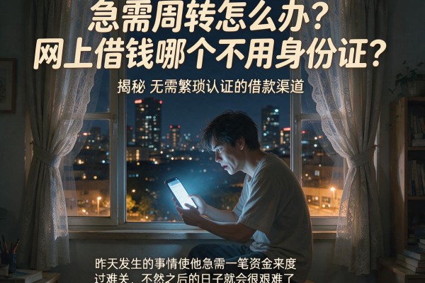 急需周转怎么办？网上借钱哪个不用身份证？揭秘无需繁琐认证的借款渠道