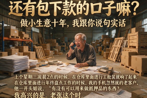 还有包下款的口子嘛？做小生意十年，我跟你说句实话